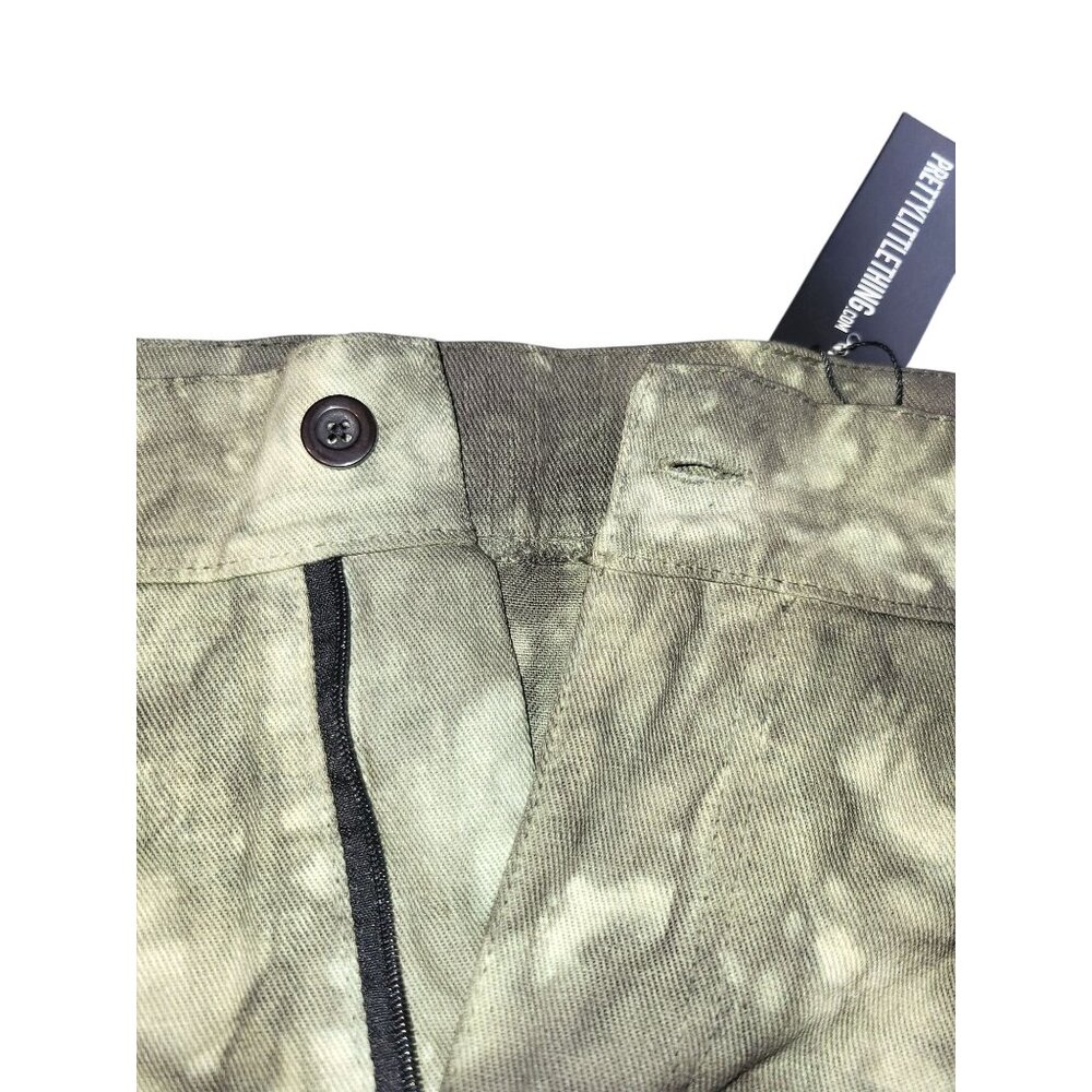 PrettyLittleThing Green Tie Dye Cargo Pants US 14 - Picture 8 of 9
